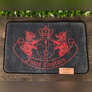 Juicy Couture Black and Pink Bath Rug
